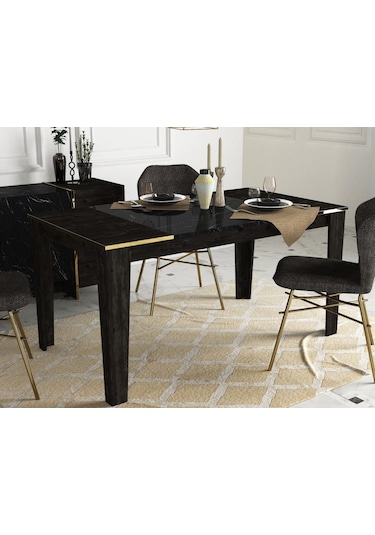Dekorister Exclusive Veyron Yemek Masası Rebab-Mermer