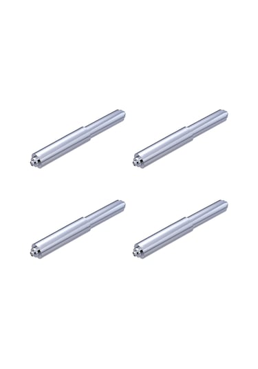 Suntek 4x Tuvalet Kağıdı Tutucu Yaylı Rulo Yardımcı Esnek Gümüş