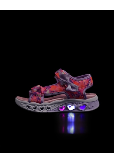 Skechers Flutter Hearts Sandal-blurry Love Büyük Kız Çocuk Pembe Işıklı Sandalet 303110l Pklv Pembe