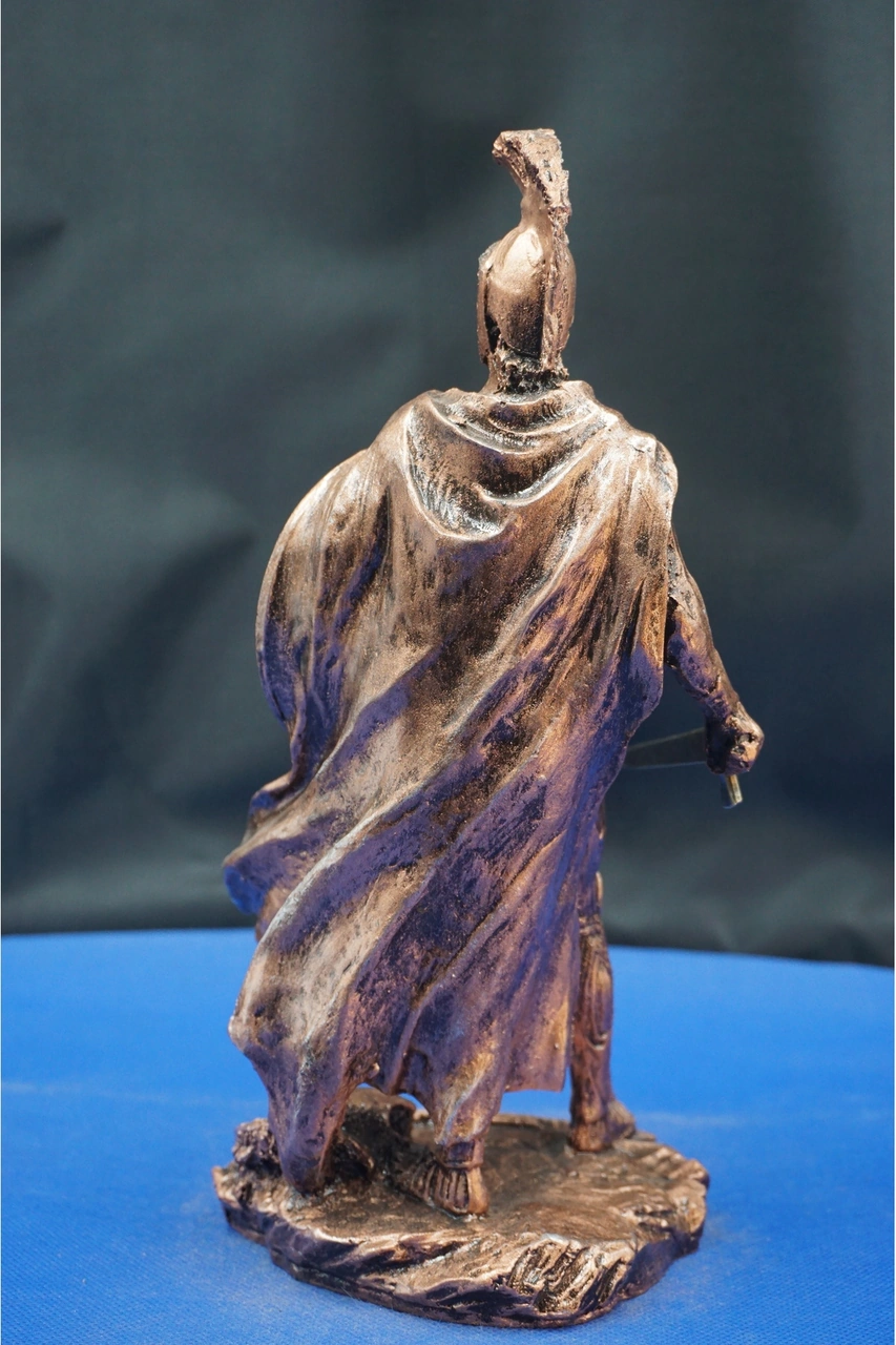 Antik Yunan Mitolojisi Leonidas Heykel Biblo Güç Ve Cesareti Yansıtan Dekoratif Aksesuar 25 Cm