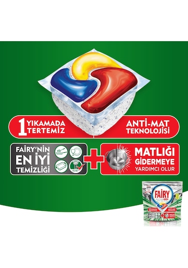 Fairy Platinum Plus Limon Kokulu Bulaşık Makinesi Deterjanı 2 x 40 Tablet