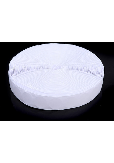 500 Adet 20mm Noktalar Kendinden Yapışkanlı Beyaz Paralar Kanca Ve Döngü Yapışkan Stick-on