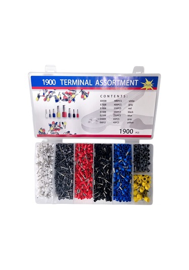 Tenfowee "profesyonel 0.25-6mm Hsc8 6-6a Kablo Pense Seti + 1900 Adet Konektör" Hsc8 6-6a+1900