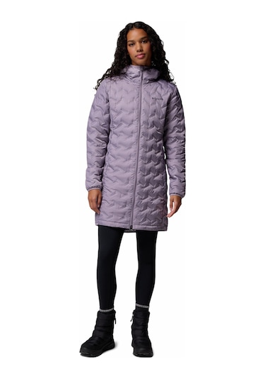 Columbia Wk0440 Delta Ridge Ii Long Down Jacket Kadın Mont-30858 Mor