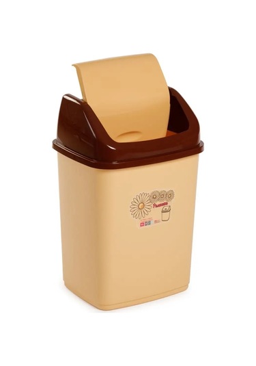 Elfplast 18 Litrelik Saldırı Kapağı Olan Çöp Kovası. 143376682 Bej