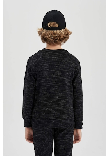 DeFacto Erkek Çocuk Bisiklet Yaka Sweatshirt C0083A823CWBK81