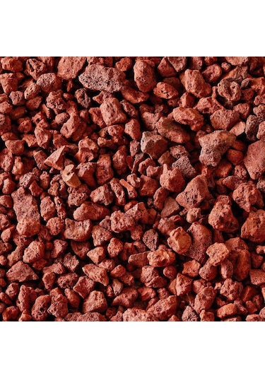 Pomza Taşı 10 KG 4-8 mm Kırmızı Pomza Lav Taşı Volkanik Tüf Dekoratif Ponza Taşı