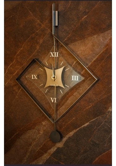 Eksen Silver Klasik Bablo Premium Duvar Saatleri Gümüş