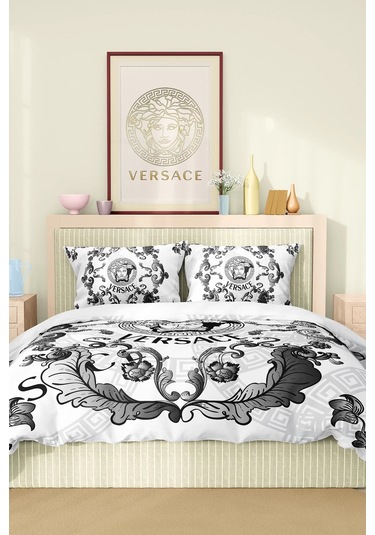 Marka Nevresim Takımı Çift Kişilik Pamuklu Saten Kumaş 6 Parça 3d Dijital Baskı Duvet Cover Set Model No:112 Renkli