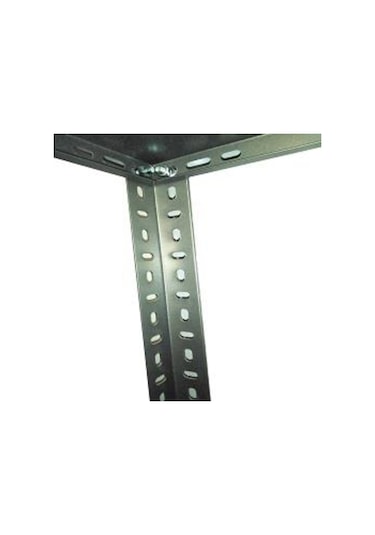 Rafburada 4 Katlı 3'Lü Bitişik Galvaniz Çelik Raf. Depo Rafı 59 x 93 x 150 CM Kalınlık 1.00 MM