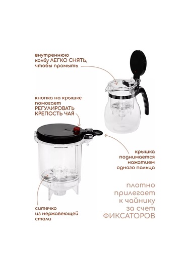 Multıstore Cam Gongfu Demlik 750 Ml Tipod 185373968 Beyaz