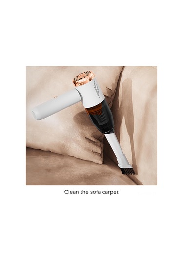 Suofeng El Taşınabilir Kablosuz Süpürge - Ev Ve Araç İçin Çift Fonksiyonlu Temizleme + Üfleme - Beyaz
