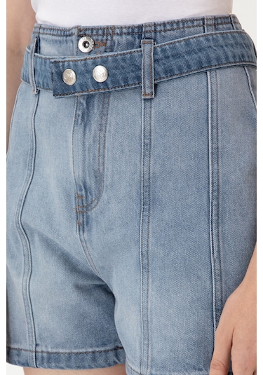 U.s. Polo Assn. Kadın Açık Mavi Şort Jean 50304336-dn0021 Lıght Blue