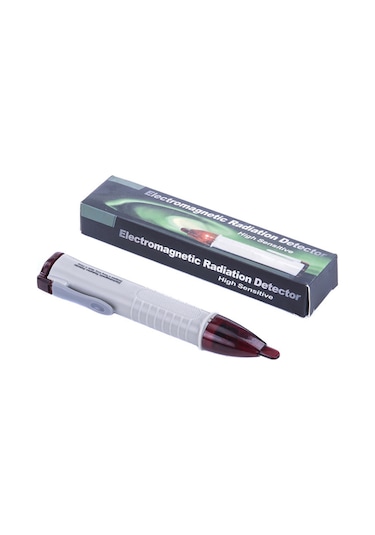 Honmex Elektromanyetik Radyasyon Testeri Kalem - Ev Aletleri İçin Ses Ve Işık Alarmlı Sensör, 20hz-2000mhz Aralığında Tespit Beyaz