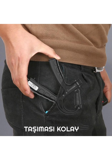 Exeo Sertlik Ayarlanabilir 5-60 KG Direnç Sayaçlı El Egzersiz Yayı Siyah