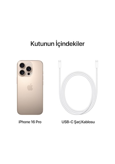 Apple İPhone 16 Pro 1 TB Çöl Titanyum (Outlet)