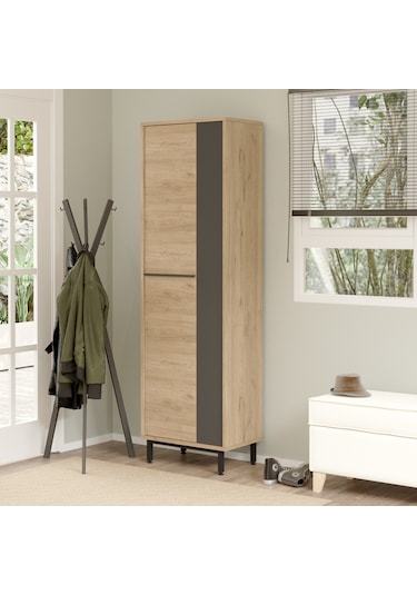 Robin Home Rio Ayakkabılık Metal Ayaklı 9 Raflı Sepet-antrasit Kahverengi