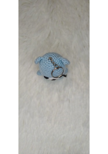 Amigurumi Ayıcık Anahtarlık Mavi