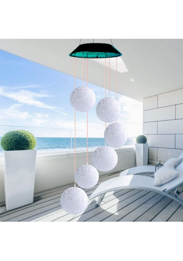 Greentech Güneş Enerjili Renk Geçişli Kristal Top Aydınlatma / GT-SL10