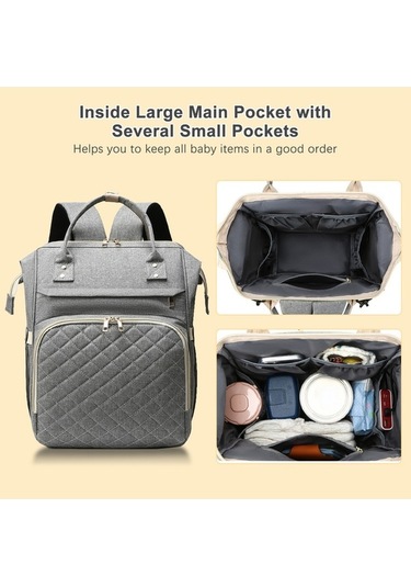 Novahub Geniş Kapasiteli, Su Geçirmez Moveevo Anne Çantası: Usb Şarj, Askılı, 3 Termal Biberon Cebi Pembe