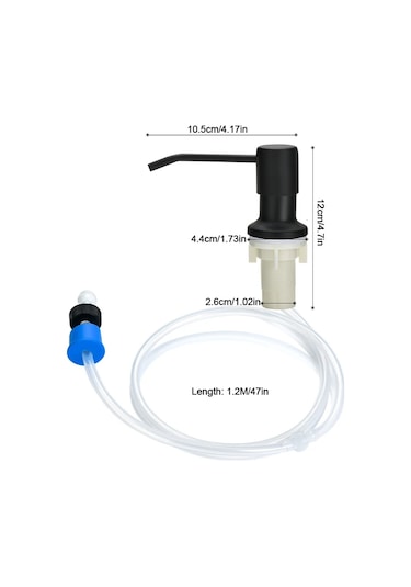 I-kitchen Sıvı Sabunluk Paslanmaz Çelik Pompa Ankastre Lavabo Sabunluk Silikon Uzatma Tüpü İle Mutfak Sabun Şişesi