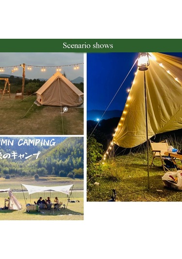 4m X 6 Rulo Açık Kamp Çadırı Kanopi Rüzgar Halatı Aydınlık Çok Fonksiyonlu Rüzgar Halat Toka Çadır Sabit Halat S Toka-sarı Çok Renkli