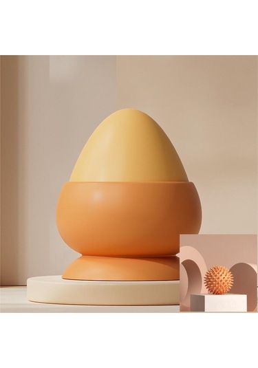 Geeksen Silikon Dikişli Masaj Topu, Süction Cup Dizaynlı, Ayak Altı-omuz-arka Bel Gerginliği Giderici, Fitness Ve Yoga İçin Dayanıklı, Turuncu Kutulu Set Diğer