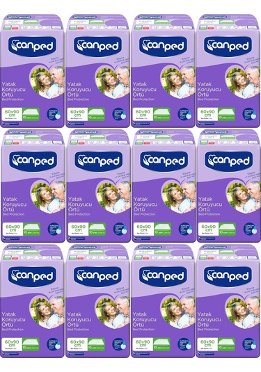 Canped Hasta Yatak Koruyucu Örtü 12 x 10'lu 60 x 90 CM