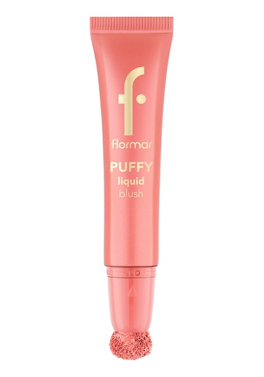 Flormar Puffy Liquid Nemlendirici Etkili & Parlak Bitişli Sünger Aplikatörlü Likit Allık 001 Pınky Glow