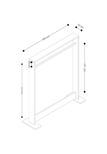 Decormet Salvitor Elbise Askısı Safir Meşe Safirmeşe
