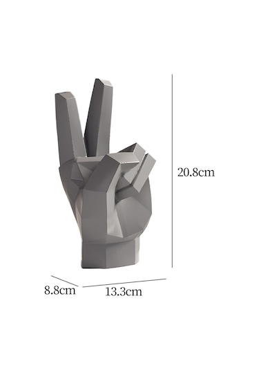 Suntek El Heykeli Soyut Sanat Parmak Heykel Dekor Raf Tv Stil-c