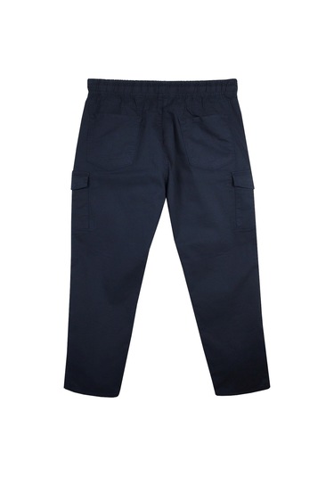 Kargo Cepli 100 Kilo-180 Kilo Arası Için Uygun Erkek Büyük Beden Gabardin Pantolon Lacivert