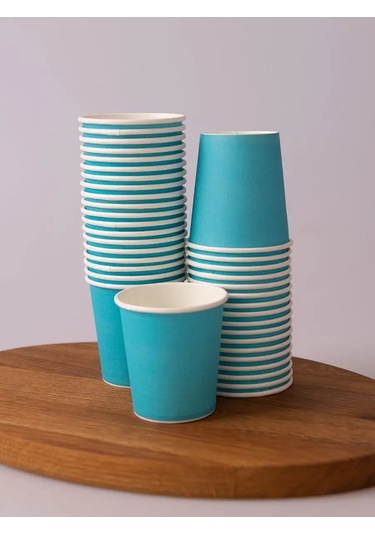 Kinomarket Kağıt Bardaklar, Tek Kullanımlık, 100 Ml, 100 Adet 156628424 Turkuaz