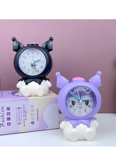 Kuromi Figürlü Masa Üstü Çalar Saat - Model 2 Renkli