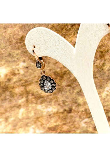 Elmas Montür Rosegold Damla Spor Gümüş Set Takım Rose Gold