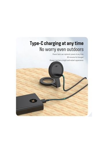 Youtek İphone Uyumlu İçin Manyetik Dairesel Led Dolgu Işığı - 2500k-9000k Ayarlanabilir Renk Sıcaklığı