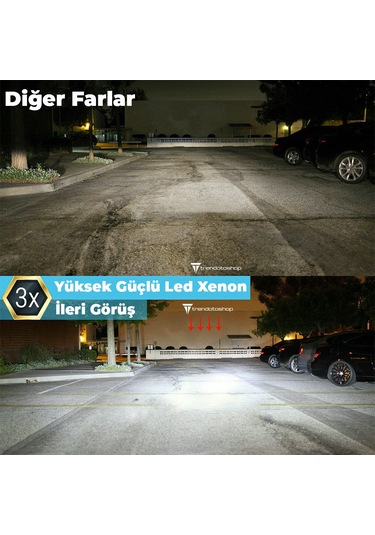 Oyota Corolla Uyumlu 2004-2012 Şimşek Etkili Sis Led Xenon Far Ampulü