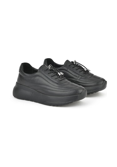 Ziya, Kadın Hakiki Deri Sneaker 1531050z2650f100k Siyah 1531050z2650f100k 000 Siyah