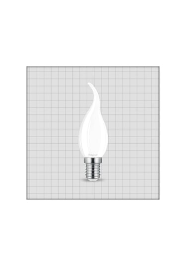 Kıvrık Buji Led Ampul Cam 4 W E-14 6500K Beyaz Işık Braytron - B