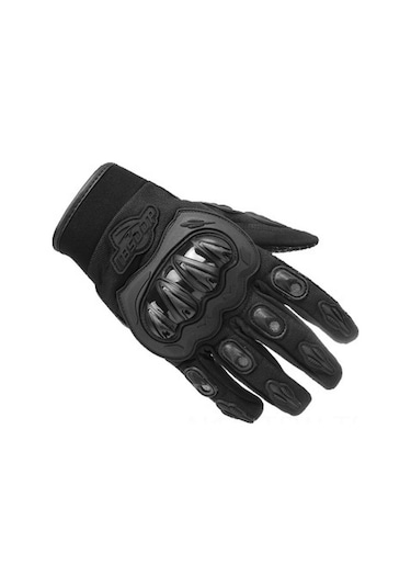 Tenfowee Kış Soğuk Ve Yaz Havalandırma Özellikli, Çarpıtmaya Dayanıklı Off-road Motor Bisikleti Eldiveni Siyah 2xl