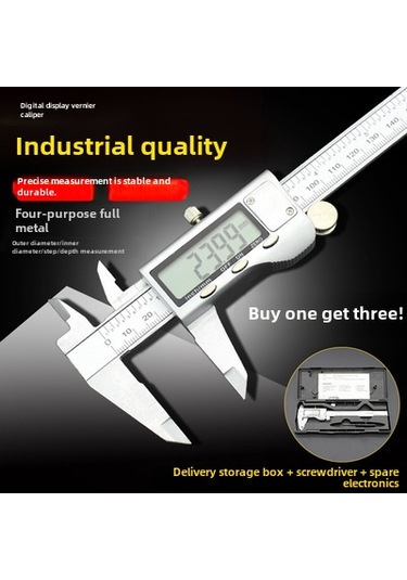 Geeksen Endüstriyel 0-150mm 304 Paslanmaz Çelik Dijital İç Ölçer - Olta Kamışı Göz Ve Gövde Tamiri İçin Hassas Ölçüm Aracı