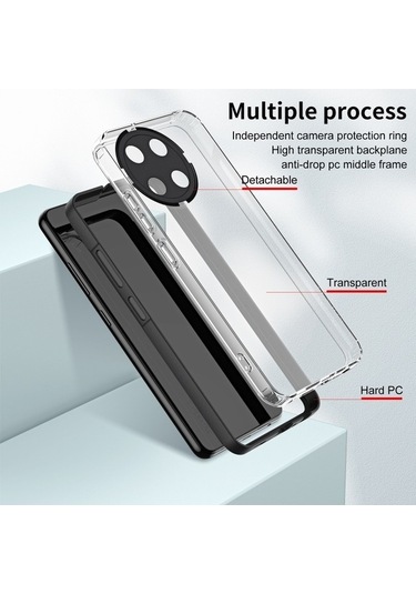 Moda Cbtx Realme 11 Uyumlu 3d Net Tpu Kılıf, 3 Renk Seçenekleri, Tam Koruma Diğer