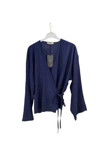 Z-556 Üstü Kimono Kısa Etekli Çilek Takım Lacivert