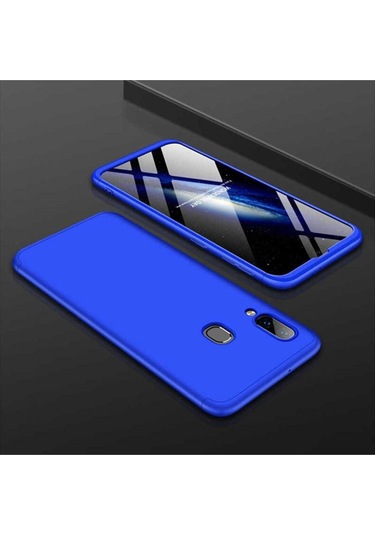Samsung Uyumlu Galaxy A10s Kılıf Zore Ays Kapak Mavi