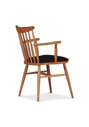 Cotswold Ahşap Kolçaklı Sandalye Natural - Siyah