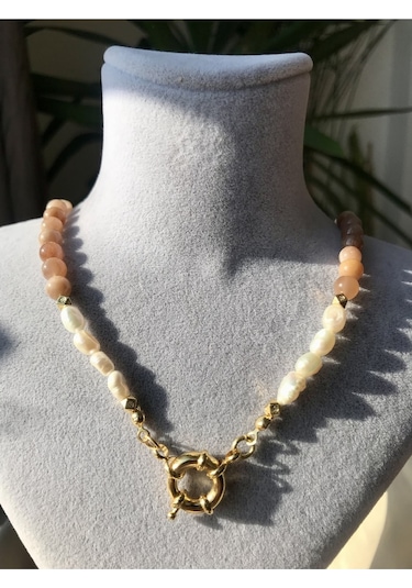 Inci-güneş Taşı Kolye Çok Renkli