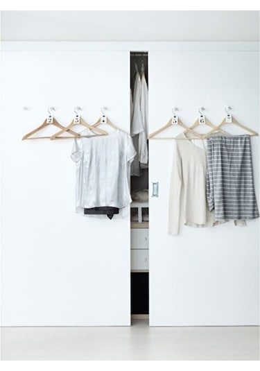 Bumerang 8 Li Naturel Giysi Askısı