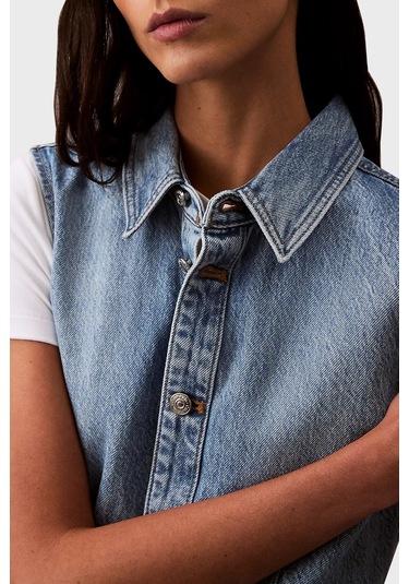 Calvin Klein Bayan Elbise Lv047b074g Rjk Açık Mavi Açık Mavi