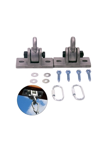 Suntek Ahşap Kapalı Veranda Için Salıncak Askıları Ağır Gümüş