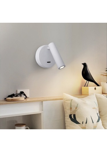 Cbtx 3105 Yatak Odası Başucu  3w Sıcak Işık - Siyah